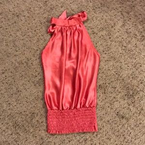 Silky halter top
